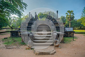 Council chamber at the royal palace at Polonnaruwa, Sri Lanka