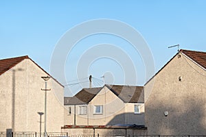 Council flats in poor housing estate with many social welfare issues in LInwood