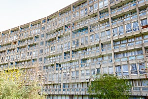 Council housing block in East London