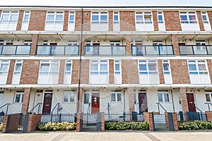 Council housing flats in East London photo