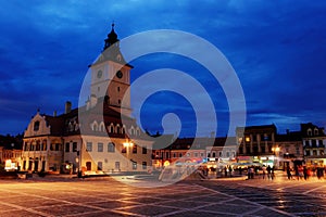 The Council Square in Brasov, Romania