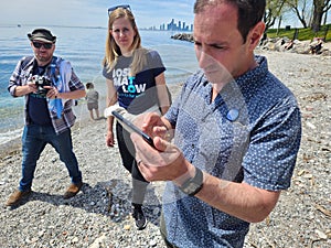 Councilor Josh Matlow at Ontario Place
