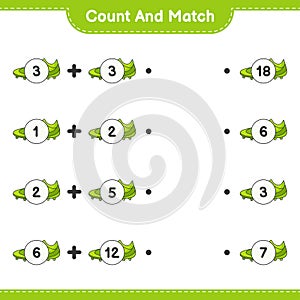 Count and match, count the number of Soccer Shoes and match with the right numbers. Educational children game, printable worksheet