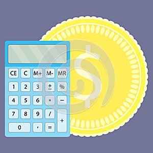 Count money on calculator