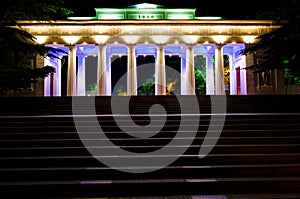 Count pier in Sevastopol at night