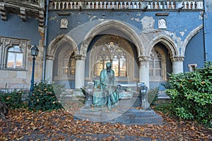 Count Sandor Karolyi Statue at Varosliget park - created by Strobl Alajos in 1908 - Budapest, Hungary