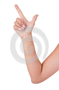 Count to five: Hand showing the number two