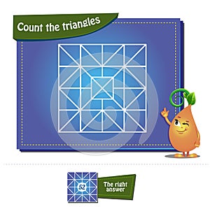Count the triangles 28 brainteaser
