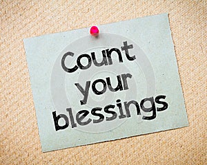 Count your blessings