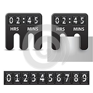 Countdown attached mechanical timer