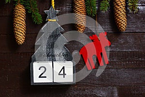 The countdown until christmas