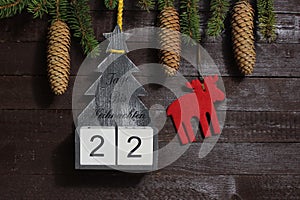 The countdown until christmas photo