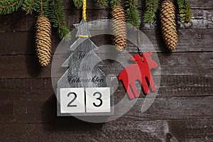 The countdown until christmas photo