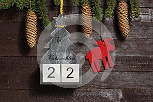 The countdown until christmas photo