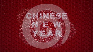 Countdown Happy Chinese New Year 2024, Year of the Dragon, Lunar New Year, Spring Festival decoration background featuring