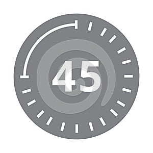 Countdown icon. Vector illustration decorative design