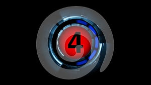 Countdown leader graphic number 4