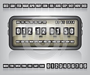 Countdown Timer and Date illustration