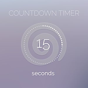 Countdown timer digital counter clock vector timer