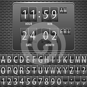Countdown Timer on the Mechanical Timetable