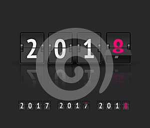 New Year countdown vector banner