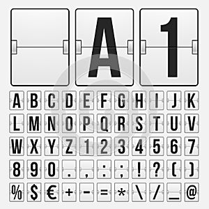 Countdown timer, white color mechanical scoreboard