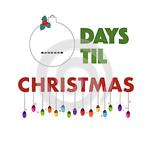 Countdown to Christmas. Christmas calender