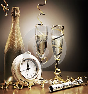 Countdown to midnight on New Years Eve