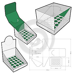 Counter display stand and Die-cut Pattern.