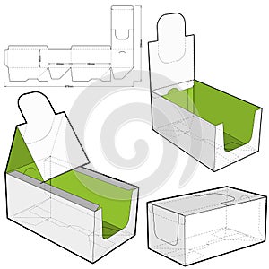 Counter display stand and Die-cut Pattern.