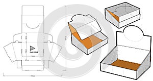 Counter display stand and Die-cut Pattern.