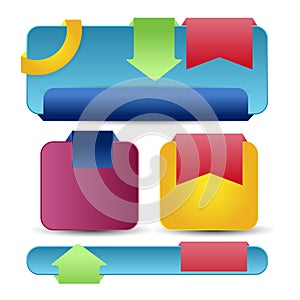 Counter Labels / Stickers on the top of the (web) page