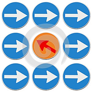 Countercurrent - concept image