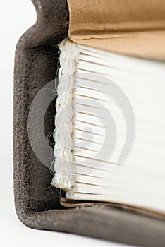 Counterfoil books closeup