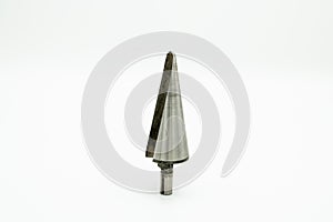 A countersink cutter standing on a white background