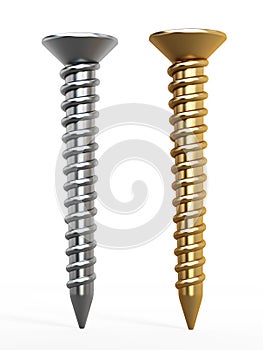 Countersunk zinc plated screws