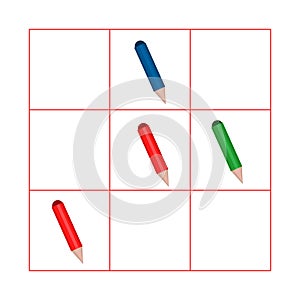 Counting Game for Preschool Children. Mathematics task. How many objects. Learning mathematics, numbers, logic.