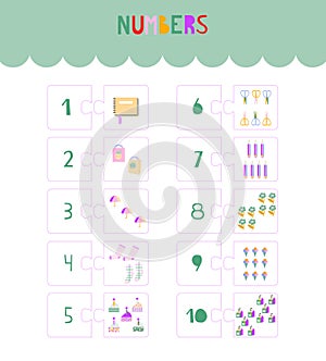 Counting object for kids - Education worksheet