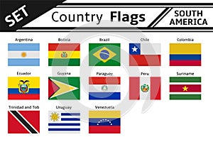 countries flags south america