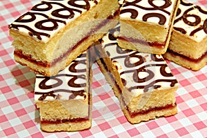 Country bakewell slices