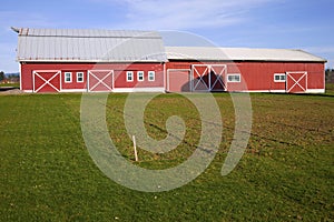 Country barn and storage shed.