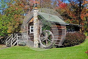 Country Cabin in Autumn