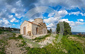 Country Church of Archangel Michael in Kato Lefkara. Cyprus