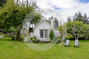 Country cottage with garden