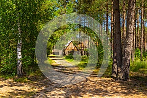 A country cottage in open-air museum, Wdzydze Kiszewskie, Poland