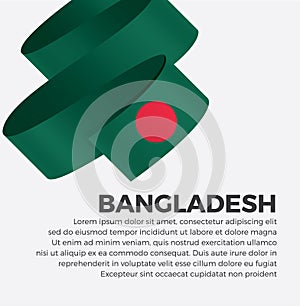 Bangladesh flag for decorative.Vector background photo