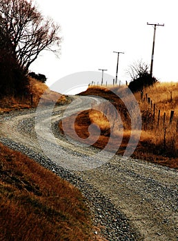 Country gravel backroad photo