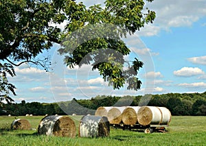 Country Hay Wagon