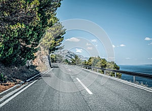 Country highway on a summer day.