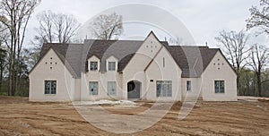Country Home Under Construction in the Mississippi Delta